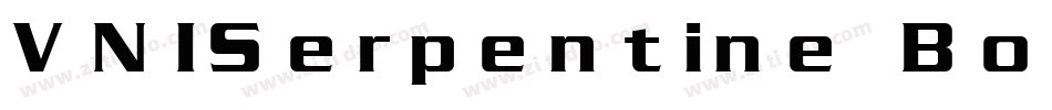 VNISerpentine BoldI字体转换